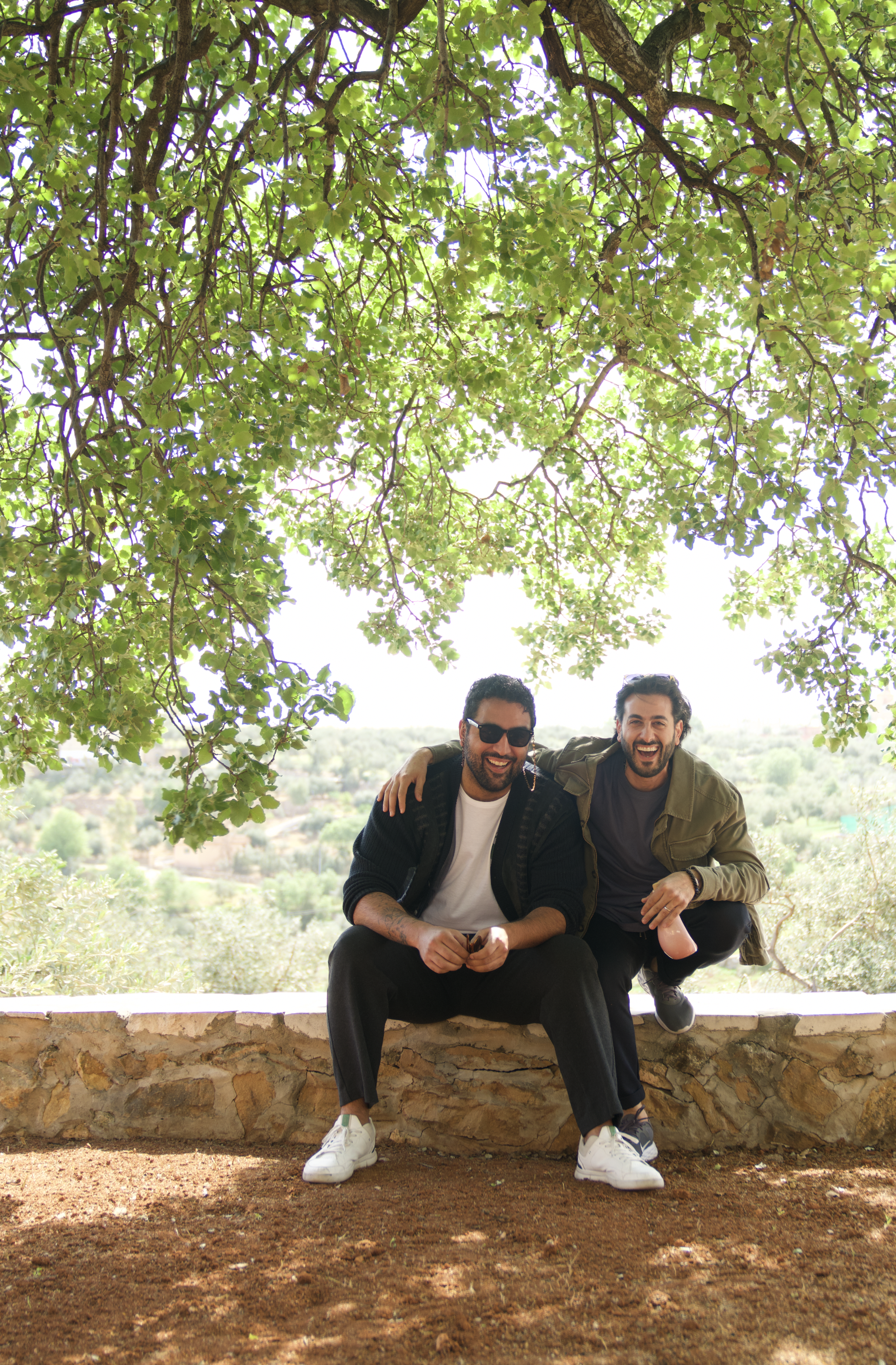 Founders Khaled & Tarek in their olive grove